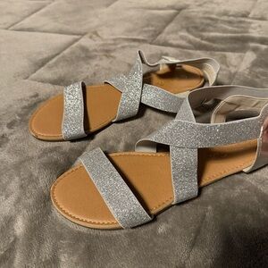 Dream Pairs Silver Dress Sandals